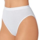 Nina von C. 5er Pack Midislips aus 100% Baumwolle in Weiß I Slips Damen Gr. 46 I Damen Slips Multipack I Unterhosen Damen I Frauen Unterhosen I Damenslips I Baumwoll Unterhosen D