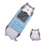 Large Children’s Play Pillow Happy Sleeping Bag 2-in-1 Cartoon Animal Happy Game Sleeping Bag, Soft and Comfortable Sleeping Bag Pillows Foldable Seat Cushion Bringing Surprises to C