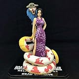 WISHVYQ EIN STÜCK Anime Modell Gold Lila Boa · Hancock Hancock Schlange Ji Salome Boxed Hochwertige Edition Skulptur Ornament Statue Puppe Modell Spielzeug Höhe 18