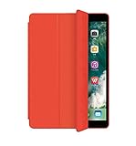 kuaijiexiaopu Hüllen For iPad MINI 5 2019 MINI, PU-Leder-weiche rückseitige Abdeckung 3-Trifold Ständer Auto-Sleep Smart Cover for iPad MINI 1/2/3/4 ( Farbe : Rot , Größe : Mini 5 2019 7.9inch )