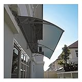 LIUSHENGFUBH Vordach Überdachung Haustürvordach Vordach for Haustür, Haustürvordach,Überdachung Wetterschutz Eingangsbereich Haustürdach Pultbogenvordach Polycarbonat (Size : 60 * 60cm)