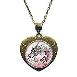 Drachen-Halskette, Drachen-Charm, Halskette, Tiergeschenk, Drachen-Anhänger, Drachen-Schmuck, handgefertigt, Fantasy-Drachen-Schmuck, N040