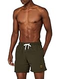 Urban Classics Herren Badehose Block Swim Shorts, Olive, XL
