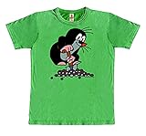 Logoshirt®️ Der kleine Maulwurf Vintage T-Shirt Unisex I Motiv-Shirt kurzärmlig Rundhalskragen I Lizenziertes Originaldesign I Logo-Print langlebig & hochwertig I Baumwolle, Größe XL
