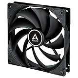ARCTIC F14 Silent - Besonders leiser 140 mm Gehäuselüfter, Case Fan mit Standardgehäuse, nahezu lautlos, Push- oder Pull Konfiguration möglich, 800 U/min. - Schw