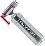 Pro Bike Tool CO2 Kartuschenpumpe - Schnell mit dem Inflator aufpumpen. Passt auf Presta & Schrader Ventile. Luftpumpe für Rennrad & Mountainbike. Metall Lagerbehälter - Keine CO2