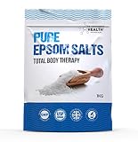 Pure Epsom-Salz | Magnesiumsulfat-Badesalz | 1 kg Packung von The Intelligent Health | Ideal zur Linderung von Muskelkater | Reduziert Entzündung