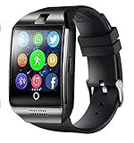 Bluetooth-Smartwatch mit Kamera, Smart Watch Phone Touchscreen, wasserdicht, mit SIM-Kartenschlitz, für Android Samsung Huawei iOS Phone X 8 7 6 6s 5 Herren D