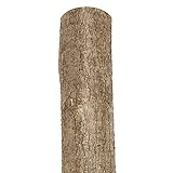 WEIDENPROFI Holzpfosten, Zaunpfosten aus Haselholz, rund, natur, ungespitzt, Größe: Ø 7-9 x 200