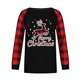 Weihnachtspullover Familie Set Weihnachtspullover Herren Lustig Winterpullover Damen Weihnachtspullover Kinder Ugly Weihnachtspulli Familie Set Rentier Elch Weihnacht Sweatshirt Junge M