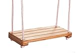 Wooden World Holz Kinder Kinder Schaukel Spielplatz Outdoor Stuhl Seil Garten Patio Türsteher Board braune Farb