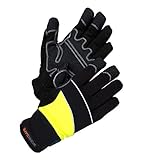 Worksafe Arbeitshandschuhe Winter, wasserdicht, warm gefüttert, A80-537W – 1 Paar, Gr.10=XL, gelb/schw