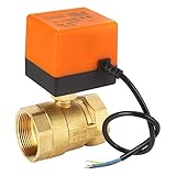 Motorisierter Messingkugelhahn, 6W AC 220V DN40 G1-1/2'Messing Motorisierter Kugelhahn Präzisionsstruktur-Kugelhahn für Wassersteuerungssystem Klimaanlag