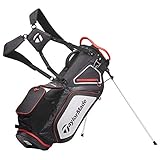 TaylorMade Unisex TM20 Stand 8.0 Tasche Schwarz Weiß Rot Stand Bag Schwarz Einheitsgröß