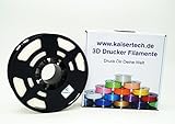 Kaisertech Filament für 3D Drucker 1kg PLA/ABS 1.75mm/3mm - Premium Qualität & verschiedene Farben für MakerBot RepRap MakerGear Ultimaker uvm. (PLA 1.75mm, Weiß)