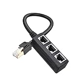 RJ45 Ethernet-Splitter-Kabel RJ45 männlich an weibliche Port LAN Ethernet Netzwerk Splitter Adapterkabel Cat5 Cat5e Cat6 Cat7 Cat8