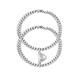 Paare Armband Panzerkette Magnet Armbänder : TEMPBEAU 2 Stück Magnetische Armband Seine und Sie Anziehung Armband für Paar, Frauen, Familien, Schmuckgeschenk