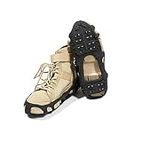 ValueHall Schuhspikes Schuhkrallen Ice Klampen Schnee Spikes Steigeisen Eiskrallen Climbing Anti Rutsch mit 24 Spikes V244A (M)