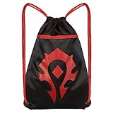 JINX World of Warcraft Horde Loot Bag, schwarz / rot, 46 x 36