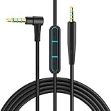 Ersatzkabel für Bose Kopfhörer, QC25 Kabel, Audiokabel Kompatibel mit Bose QuietComfort 25 QC25 QuietComfort 35 QC35 Kopfhörer, Aux Kabel mit Mikrofon/Fernbedienung für iOS Sy