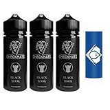 3x Dampflion Checkmate Aroma 10 ml | Vapebude Akkuwrap Bundle (3x Black Rook)