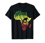 Afrika Löwe Afrikanisch Senegal Rasta Geschenk T-S