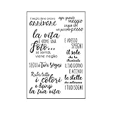WT-DDJJK Klare Briefmarke, Italienischer Brief DIY Silikon Klare Briefmarke Haftsiegel Sammelalbum Prägung Album Dek