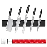 TWBEST Magnetleiste Messer,Messerhalter Magnetisch,40cm Messerhalter Edelstahl Magnet Messerhaltung, Ohne Bohren Messerleiste Magnetisch Wandmontage für Küche Magnetischer M