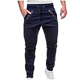 Outdoorhose Männer Chino Cargo Hosen Jungen Jogger Jogginghose Männer Langes Bein Sporthosen Baumwolle XXL Frühling Sommer Atmungsaktiv Sweatpants Freizeithose Männer Lang und L