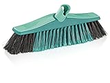 Leifheit Parkettbesen Xtra Clean Plus 30 cm, X-Borsten für sanftes Fegen, Kehrbesen mit Borsten aus Naturhaarmischung, Besenkopf ohne Stiel, Feger, Laminatbesen mit Click-Sy