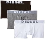 DIESEL Herren UMBX-KORY Boxershorts, 3er Pack, Mehrfarbig (Black/Grey/White 04), Large (Herstellergröße: L)