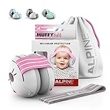 Alpine Muffy Baby Kapselgehörschützer Gehörschutz für Babys und Kleinkinder von 12 bis 36 Monate - Lärmschutz Verhindert Gehörschäden - Verbessert den Schlaf unterwegs - Bequeme Passform - R