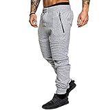 Huntrly Herren Hosen Relaxed Casual Sport Stretch Trend Einfarbig Lose Freizeit Lounge Walking Sportlich Mit Reißverschlusstaschen XXL