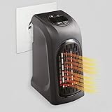 Livington Handy Heater – Kompakte Steckdosenheizung mit 2 Stufen – energiesparendes Heizgerät für schnelle Wärme – Mini Heizung mit 12h Timer und Abschaltautomatik