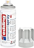 edding 5200 Permanent Spray - lichtgrau matt - 200 ml - Acryllack zum Lackieren und Dekorieren von Glas, Metall, Holz, Keramik, Kunststoff, Leinwand - Lackspray, Acrylspray, Farbspray