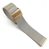 WENQJ Uhrenarmband Metall Atmungsaktives Edelstahlarmband, Austauschbares Armband Armband Schnellverschluss Edelstahl 12mm-26mm (Bandfarbe: Schwarz, Bandbreite: 215mm) Every Family
