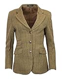 Walker & Hawkes Mayland - Damen Blazer aus Tweed - klassischer Country-Stil - Helles Salbeigrün - 38