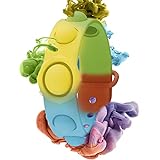 Anti Stress Spielzeug, Simple Dimple Fidget Toy Armband, Baby Sensory Toy, Baby Flipping Toy, Stress Relief Hand Toy reduzieren Zappeln durch Stress und Angst (Rainbow Colors)