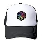 zhouzhou Okpk Liveplay Coldplay Logo Adjustable Grid Baseball Cap Hat Black