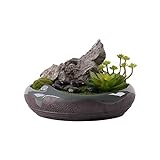 Künstliche Pflanzen Chinesisches Kunstgras Künstliche Grünpflanze, Zuhause Wohnzimmer Tisch Blumenschmuck Künstliche Blume Topfpflanze, Künstliche Bonsai Keramik Künstliche Pflanze Gefälschte B