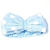 N/K Blau Gesicht waschen Haarband Frauen Bogen Make-up kosmetische elastische Stirnband neu verö