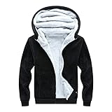 Berimaterry Herren Feecejacke Winter Sweatjacke Mit Kapuze Kapuzenjacke Hoodie Thermohemd Flanellhemd Winterjacke Holzfällerhemd Outdoorjack