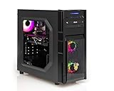 Ankermann Business Office Work Gaming V2 PC AMD Ryzen 3 1200 MSI GTX 1050 Ti 4GB 16GB RAM 500GB M.2 SSD Black Rabbit RGB Win 11 ASUS WiF