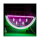 ZHAHAPPY Neonlichter Wassermelone LED Neonlicht for Raumdekor mit Geschenk USB/Lichtschalter for Bier Bar Club Schlafzimmer Windows Glas Hotel Pub Cafe Hochzeit Geburtstag Party Geschenk