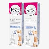 Veet Haarentfernunscreme Bikini & Achseln im DUO - Geeignet für sensible Haut, 200 g