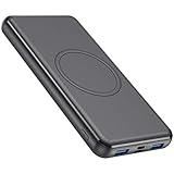 HRTOJ Wireless Powerbank 18W PD QC3.0 10W Wireless Charging 4 USB Port 26,800mAh Externer Akku, USB C Eingang & Ausgang Pank Bank Kompatibel mit iPhone Samsung S20 Huawei Tablet etc[2022 Version]