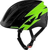 ALPINA Unisex - Kinder, PICO Fahrradhelm, black-green gloss, 50-55