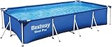 Bestway Frame Pool Steel Pro, Set mit Filterpumpe, 400 x 211 x 81 cm, b