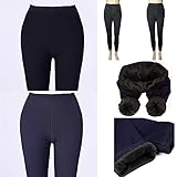 Azruma Thermojeans Damen Röhrenjeans Stretch Thermo Skinny Jeans Winter Fleece Gefüttert Jeggings High Waist Thermo-Leggings slim fit Bleistifthose Yoga Denim Pants Dicke Straight j