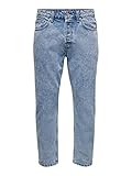 ONLY & SONS Herren Jeans Onsavi Beam L.Blue Pk 1421 Noos 22021421 Blau 36-32